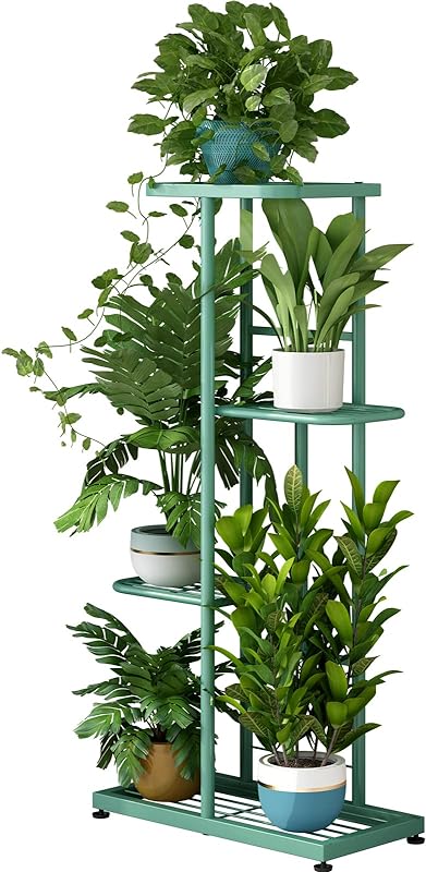 SUOERNUO Plant Stand 4 Tier 5 Potted Planter Rack Storage Organizer Flower Pot Holder Shelves