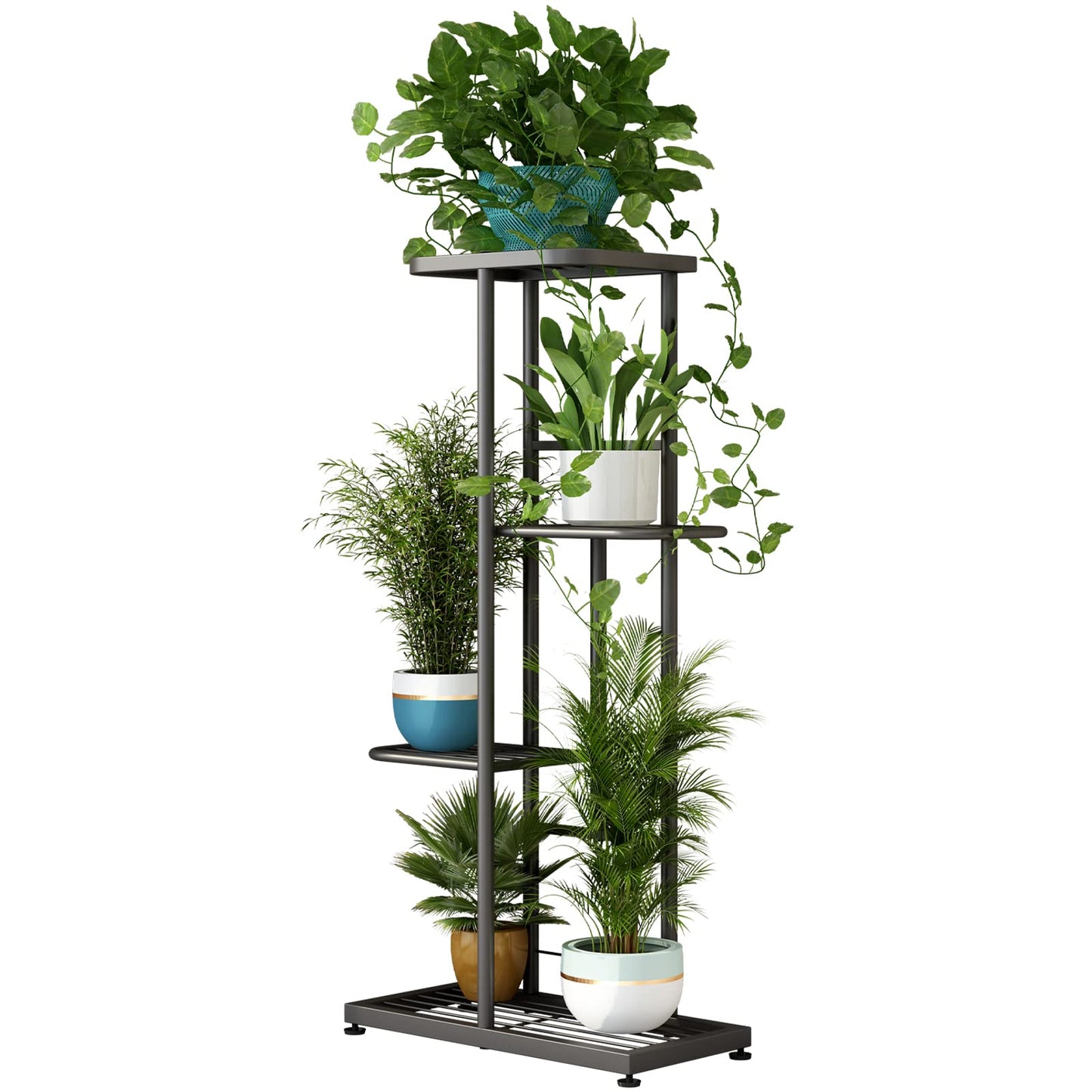 SUOERNUO Plant Stand 4 Tier 5 Potted Planter Rack Storage Organizer Flower Pot Holder Shelves