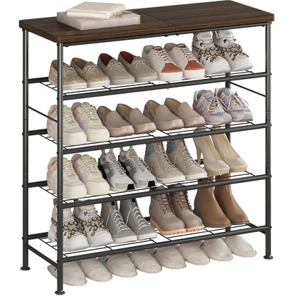 SUOERNUO Shoe Rack Organizer 5 Tier for Closet Entryway