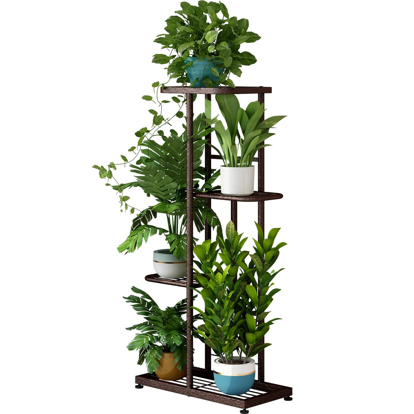 SUOERNUO Plant Stand 4 Tier 5 Potted Planter Rack Storage Organizer Flower Pot Holder Shelves