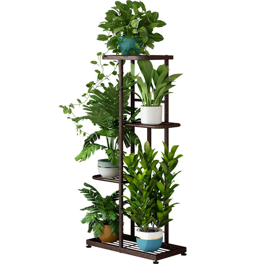 SUOERNUO Plant Stand 4 Tier 5 Potted Planter Rack Storage Organizer Flower Pot Holder Shelves