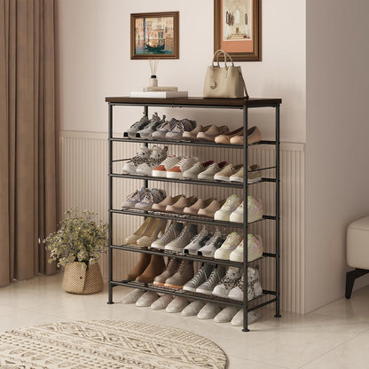 SUOERNUO Shoe Rack Organizer 5 Tier for Closet Entryway