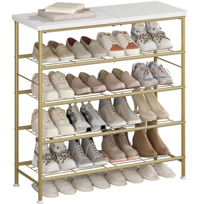 SUOERNUO Shoe Rack Organizer 5 Tier for Closet Entryway