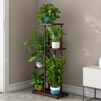 SUOERNUO Plant Stand 4 Tier 5 Potted Planter Rack Storage Organizer Flower Pot Holder Shelves