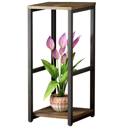 SUOERNUO Plant Stand Indoor Corner Tall 2 Tier Metal Modern Flower Storage Plant Shelf