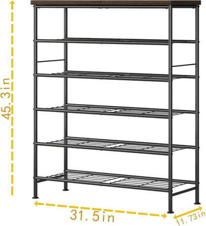 SUOERNUO Shoe Rack Organizer 5 Tier for Closet Entryway