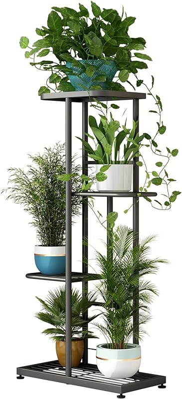 SUOERNUO Plant Stand 4 Tier 5 Potted Planter Rack Storage Organizer Flower Pot Holder Shelves